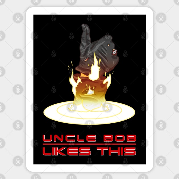 Uncle Bob Likes This Sticker by CCDesign